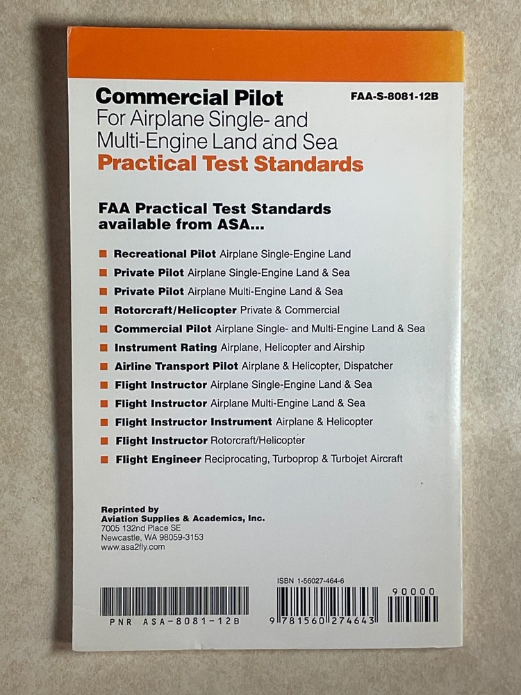 Cessna Pilot Safety-Commercial Pilot Flight Instructor Practical Test Standards