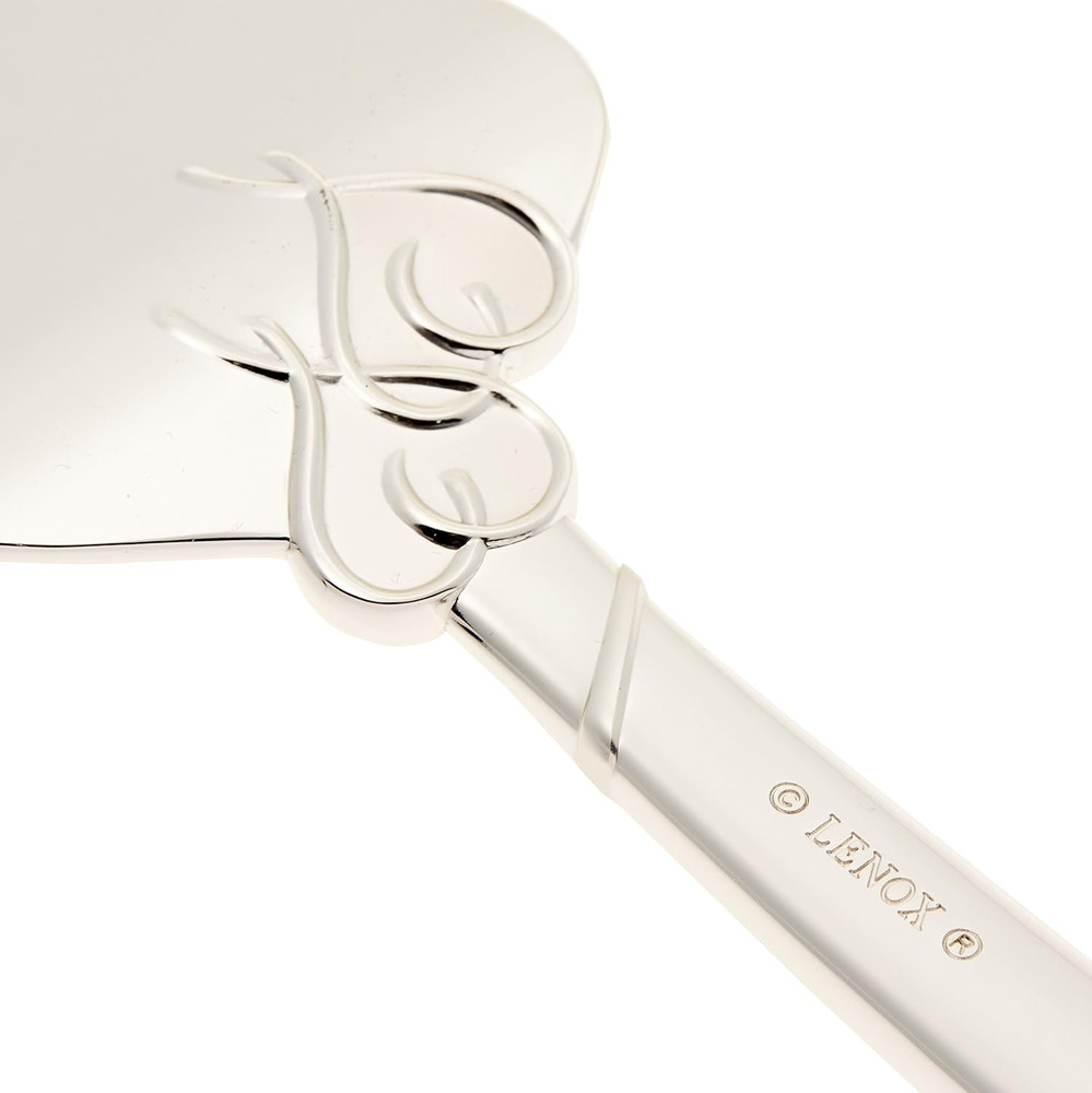 812615 True Love Cake Knife & Server, Metallic