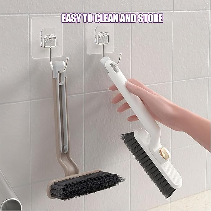 Multi-Function Rotating Crevice Cleaning Brush, 360 Degree Grout Brush 2 Pack