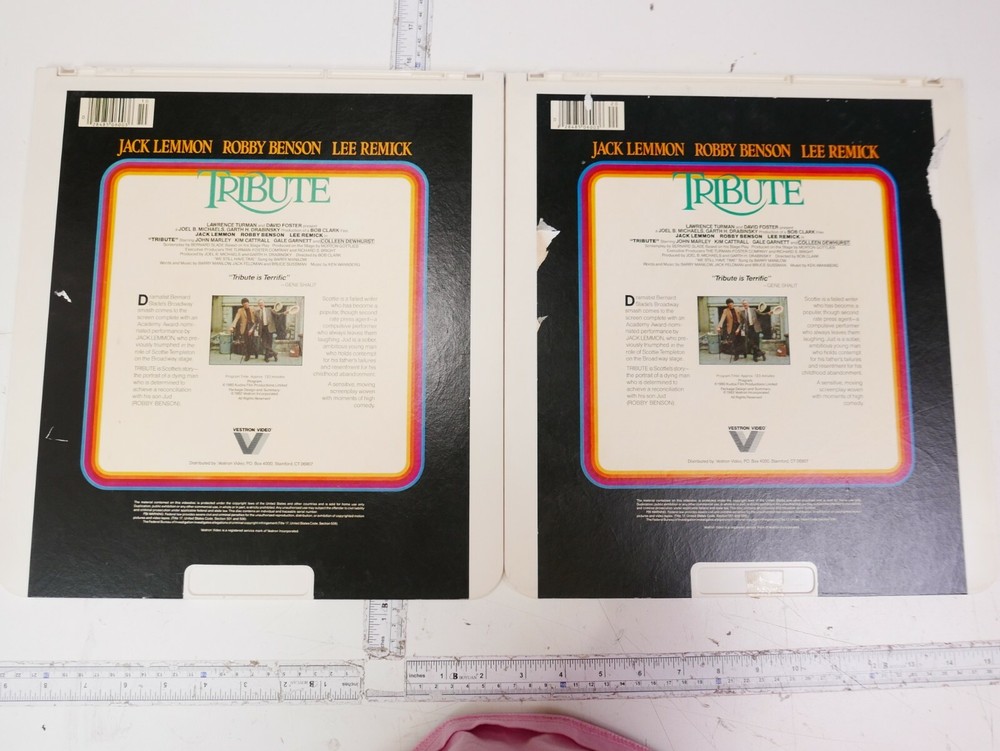 Capacitance Electronic Disc System CED Movie - Tribute - RCA Selectavision Video