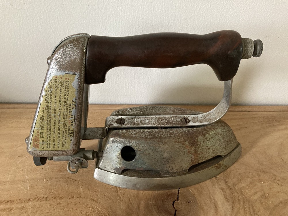 Antique 1930s Radiant Kerosene Sad Iron Rustic Primitive Kitchen Home Maker