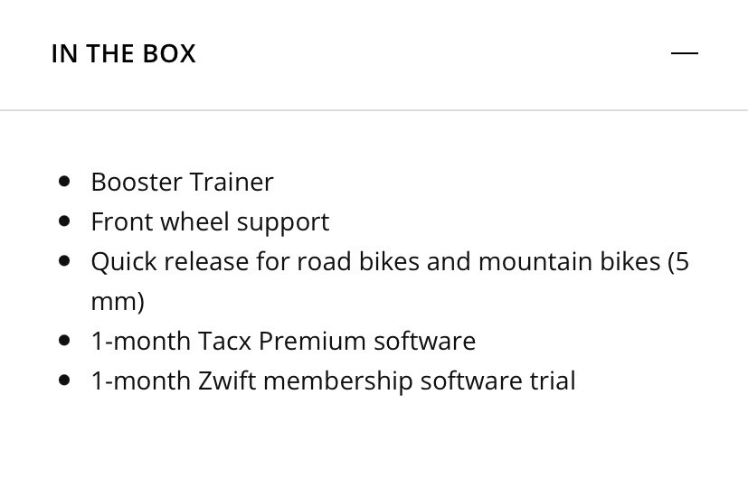 Tacx Boost Cycling Trainer