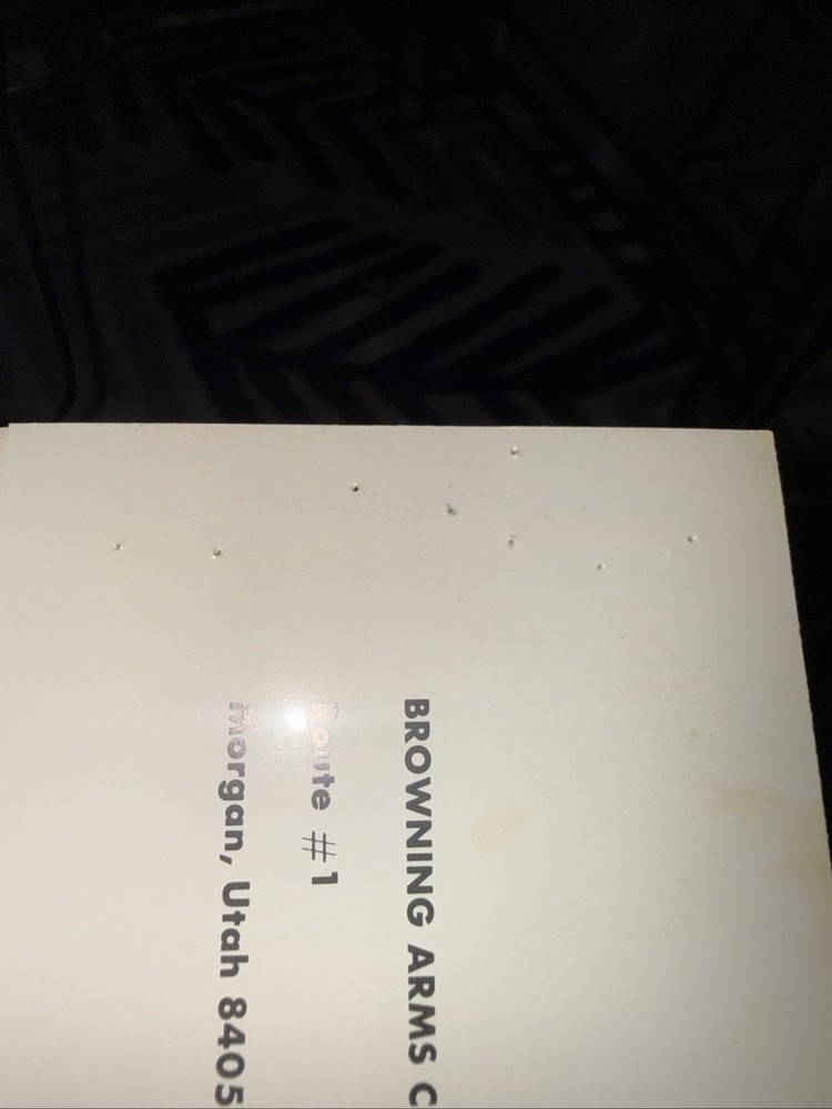 Browning Model BL-22 Owners Manual ORIGINAL !