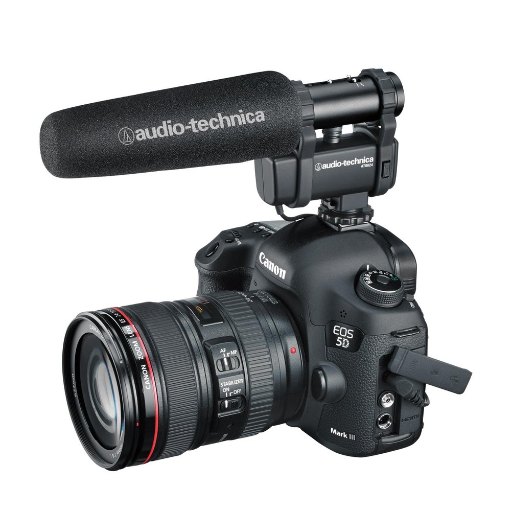 Audio-Technica AT8024 Stereo/Mono Camera-Mount Microphone