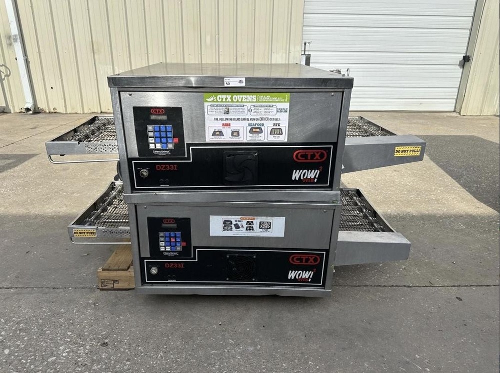 CTX WOW2 Double Stack Conveyor Infrared Pizza Oven DZ33I