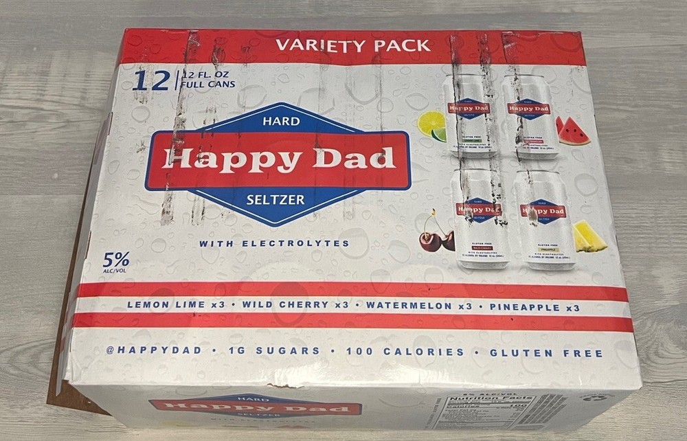 Kyle Forgeard & Aaron Steinberg Happy Dad Autographed Signed 12 Pack Empty Case