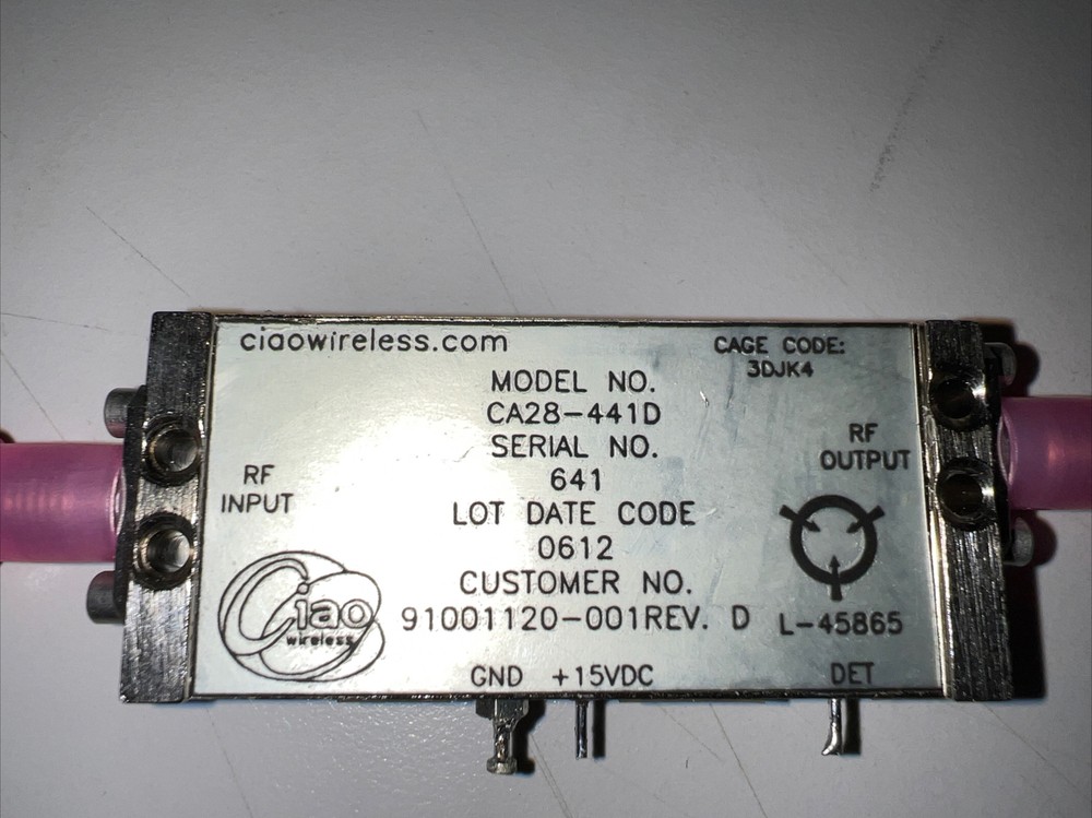 CIAOWIRELESS MICROWAVE AMPLIFIER CA28-441D