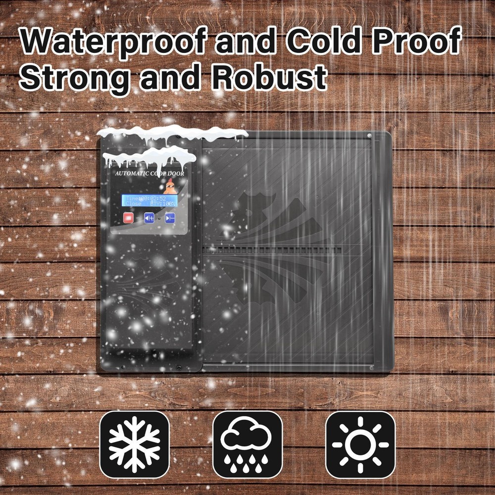 Automatic Chicken Coop Door Opener with Timer Remote Control