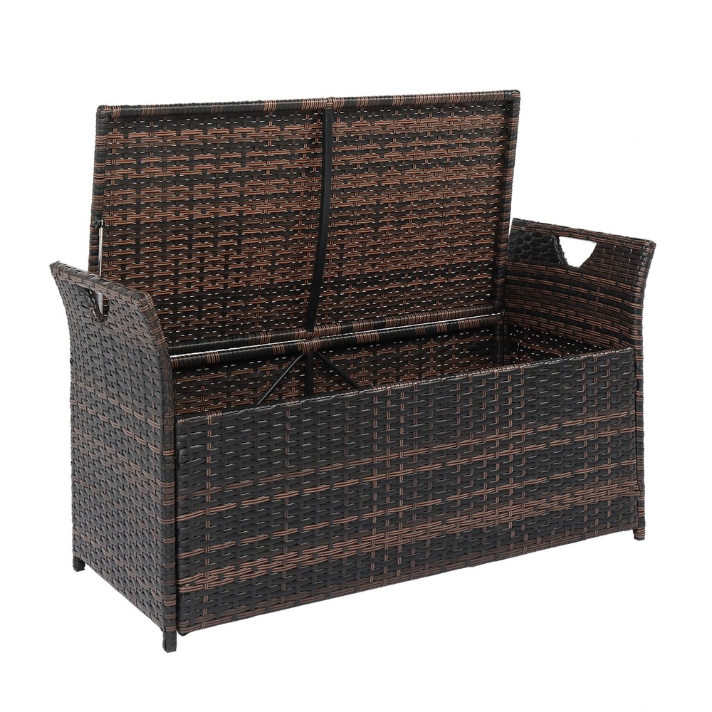 USA Warehouse,Frame Can Accommodate Gradient Footstool Locker Rattan Locker