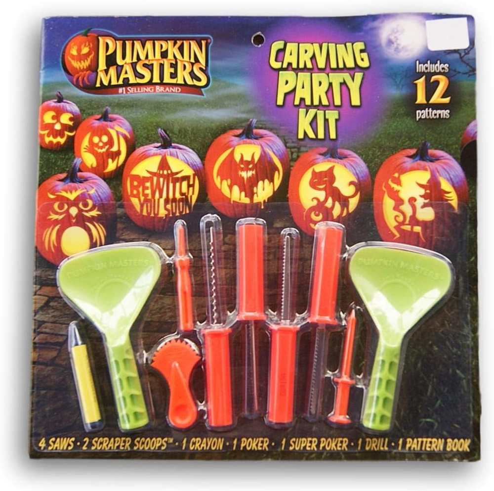 Halloween Pumpkin Party Carving Kit - 12 Patterns