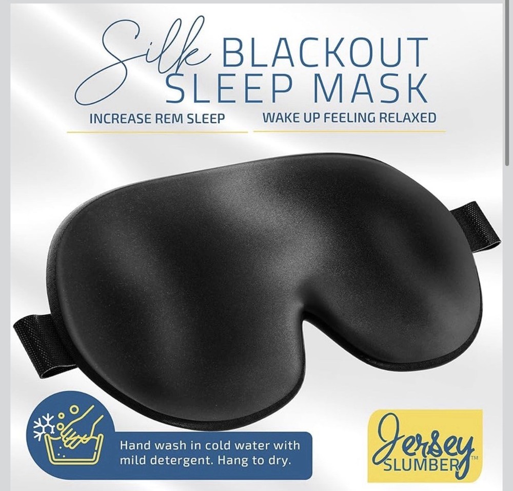 Jersey Slumber JER-001 Sleeping Eye Mask - Black