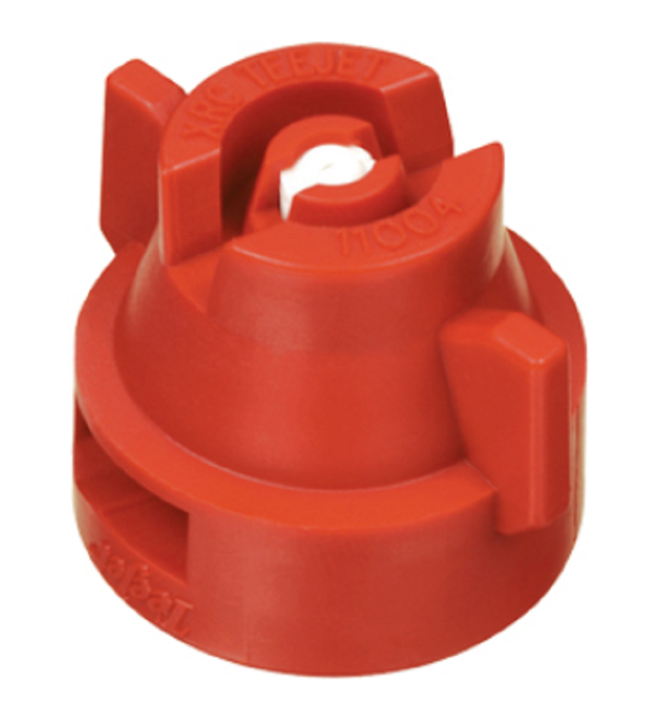 XRC11004-VK Teejet Extended Range Ceramic Flat Spray Nozzle, Red Tip