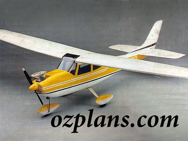 Cessna 182 Skylane Trainer 72" IN WS RC MODEL AIRPLANE PLANS & PATTERNS PRINTED
