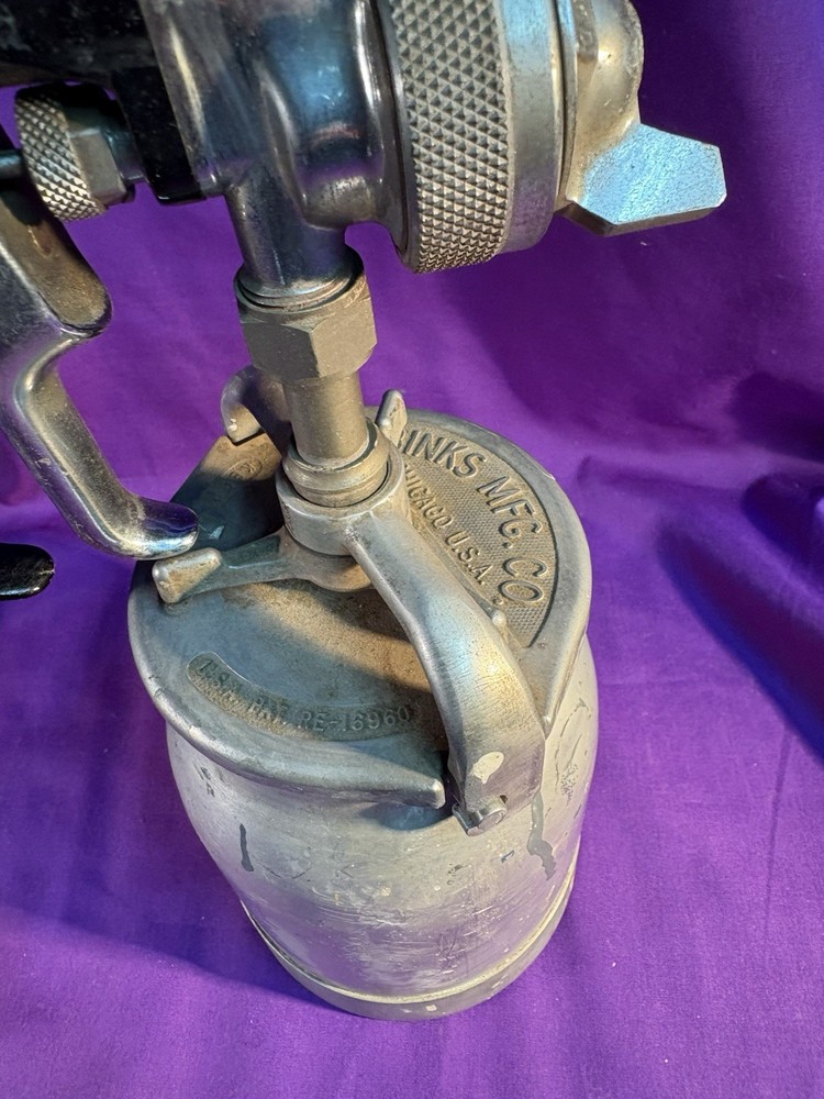BINKS MODEL 7 PAINT SPRAY GUN tested and works