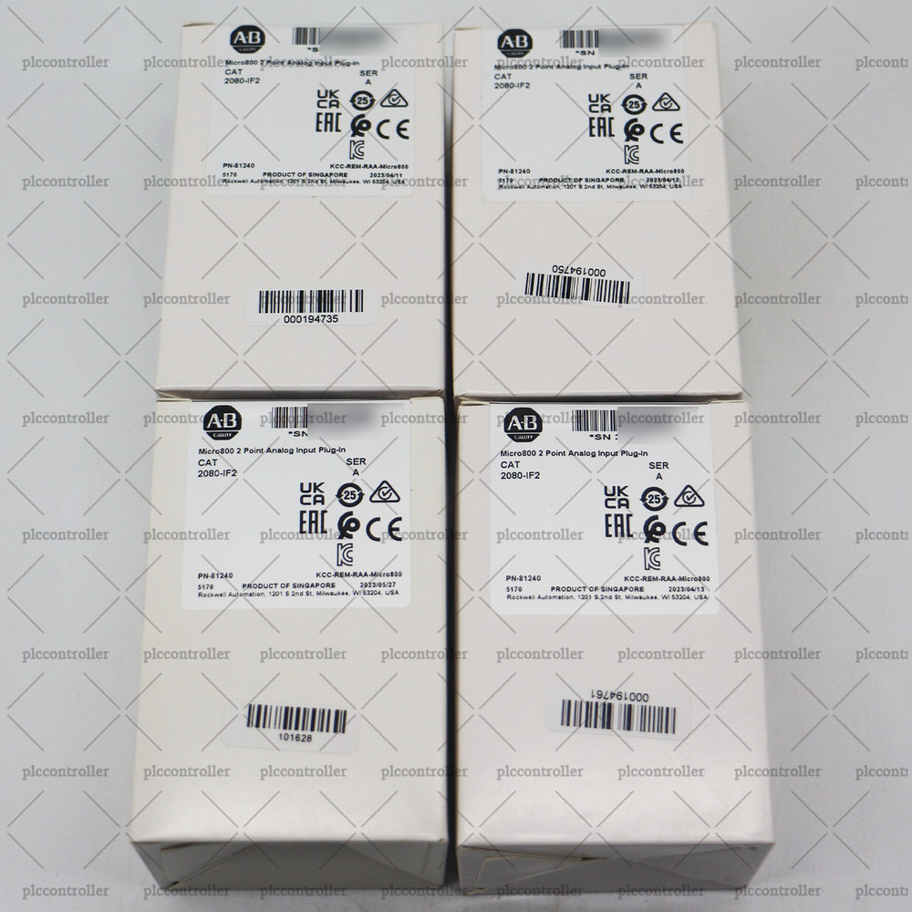 New Allen-Bradley 2080-IF2 Micro800 2 Point Analog Input Plug-In