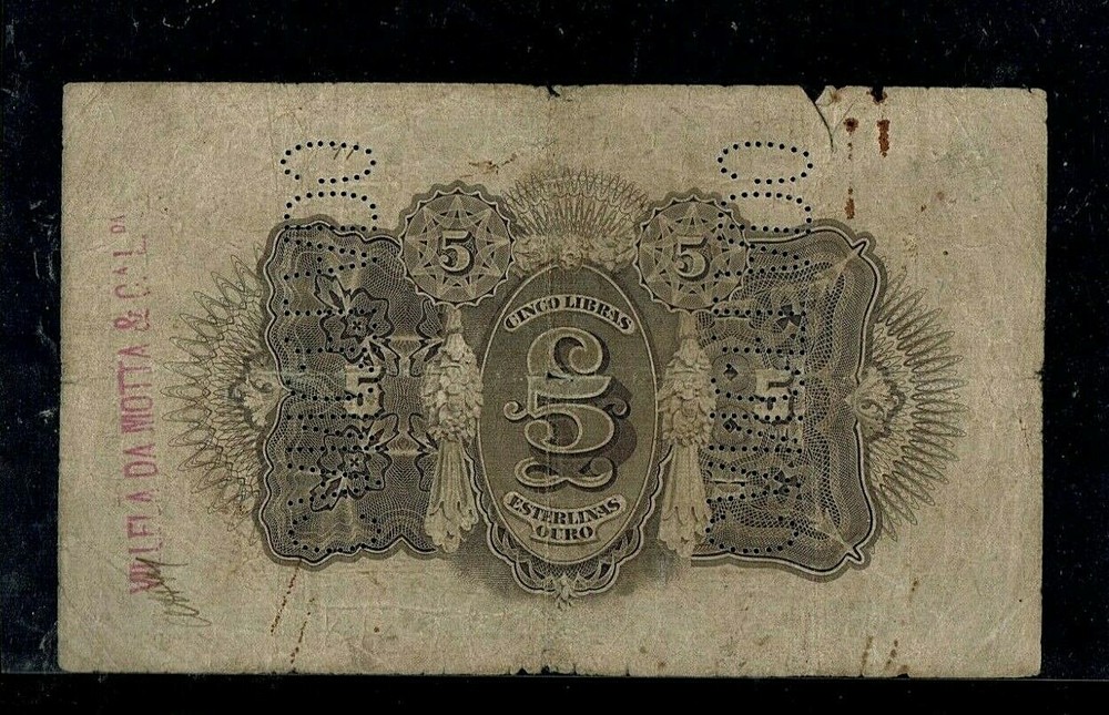 MOZAMBIQUE | 1919 | 5 Libras | Fine