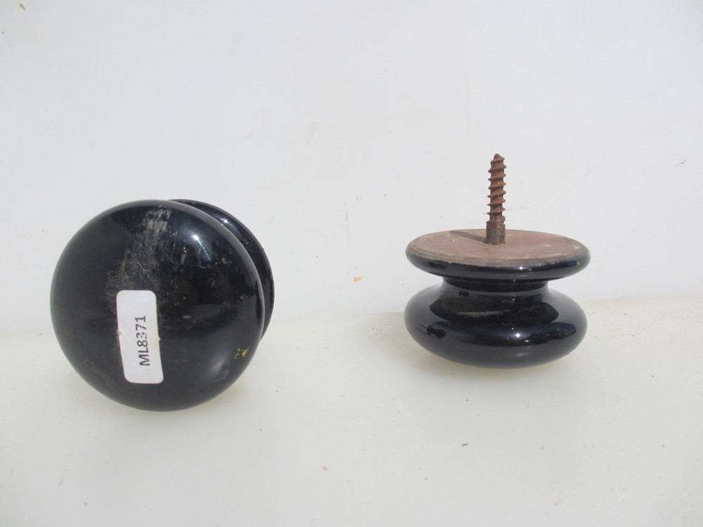 Victorian Ceramic Drawer Handles Knobs Cupboard Pulls Cabinet Old Antique Pair