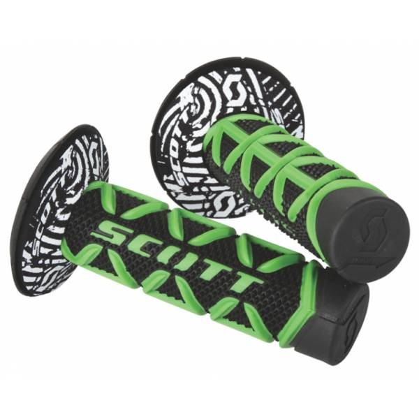 Scott Diamond Green/Black Enduro Motocross Knobs + Donut