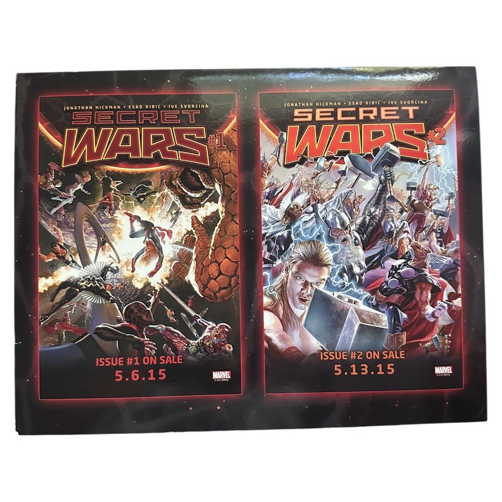Marvel Comics Secret Wars (2015) Battleworld Map - Cardboard Fold-Out