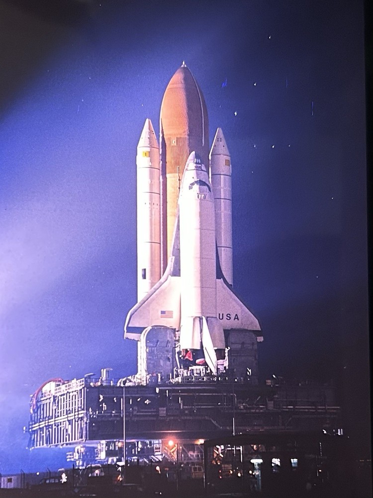 1982 NASA KSC Space Shuttle Columbia Crawler Transport Presentation Transparency