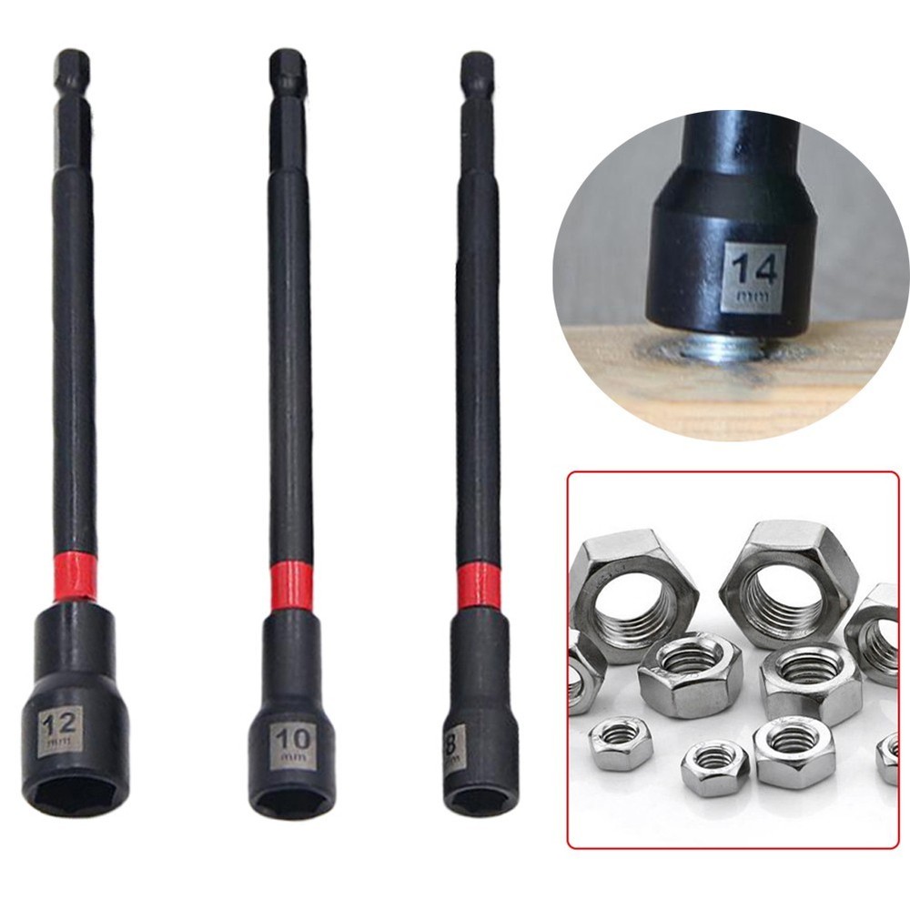 Efficient Magnetic Nut Driver Set Designed for Impact Drill Applications