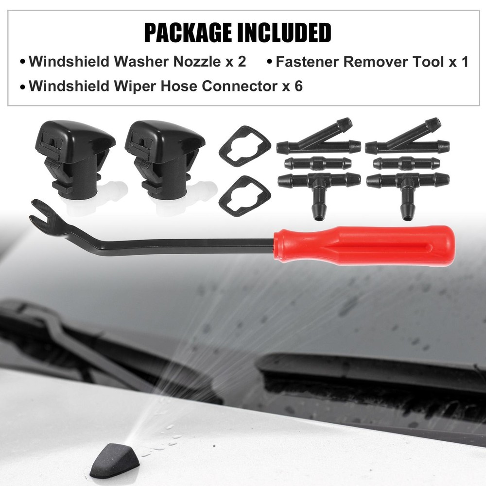 11pcs Front Windshield Washer Nozzle Kit 68269108AA for Dodge Durango 11-19