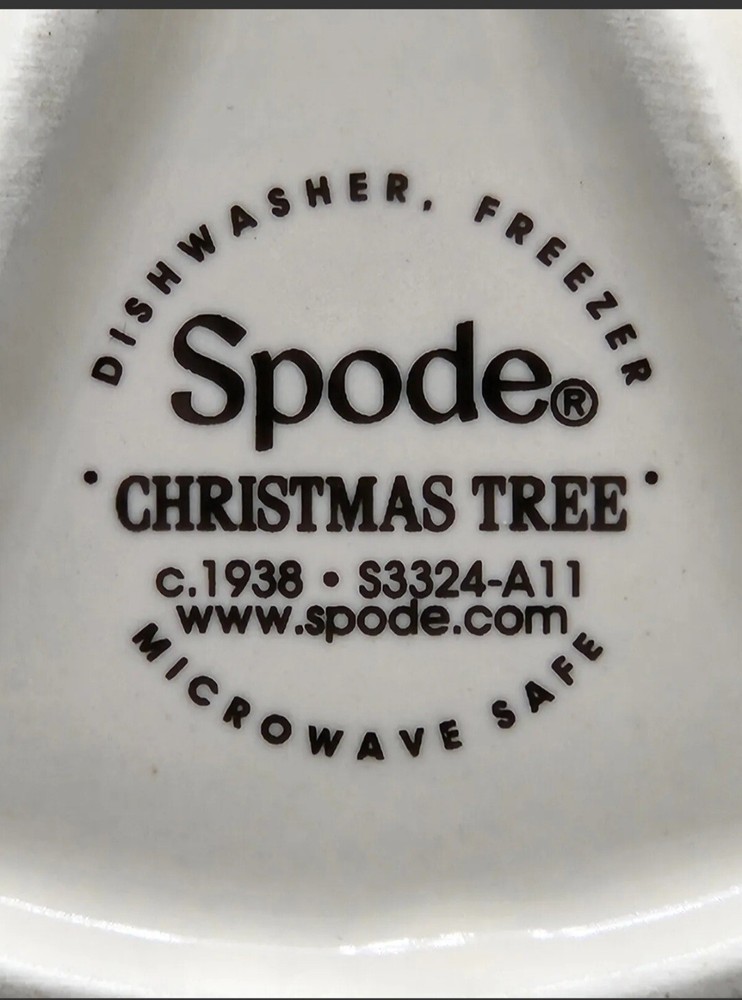 Spode Christmas Tree 2005 Candy Nut Dish Vintage Bone China
