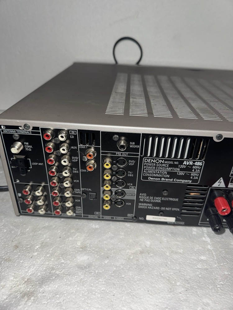 Denon AVR-486 Integrated Network AV Receiver - Silver