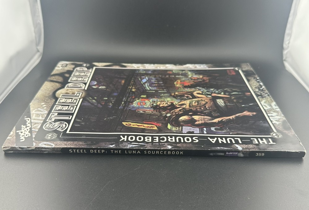 1996 Underground Steel Deep : The Luna Sourcebook 359 RPG Paperback Book