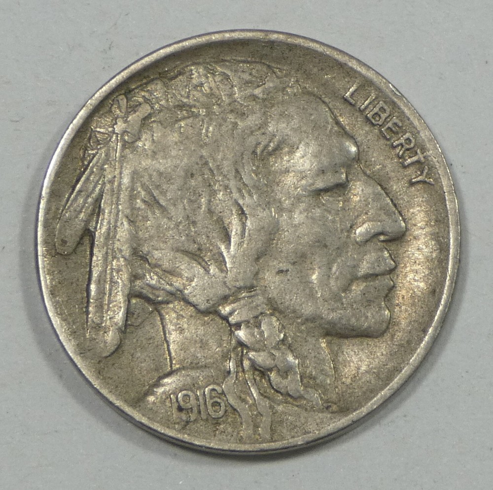 1916-D Buffalo Nickel EXTRA FINE 5c