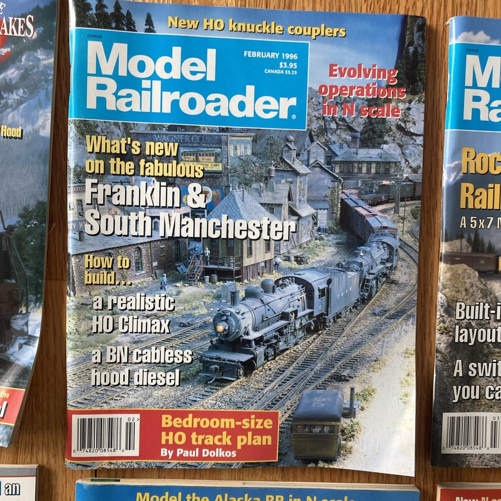 Model Railroader Magazine 1996 - 12 Issues