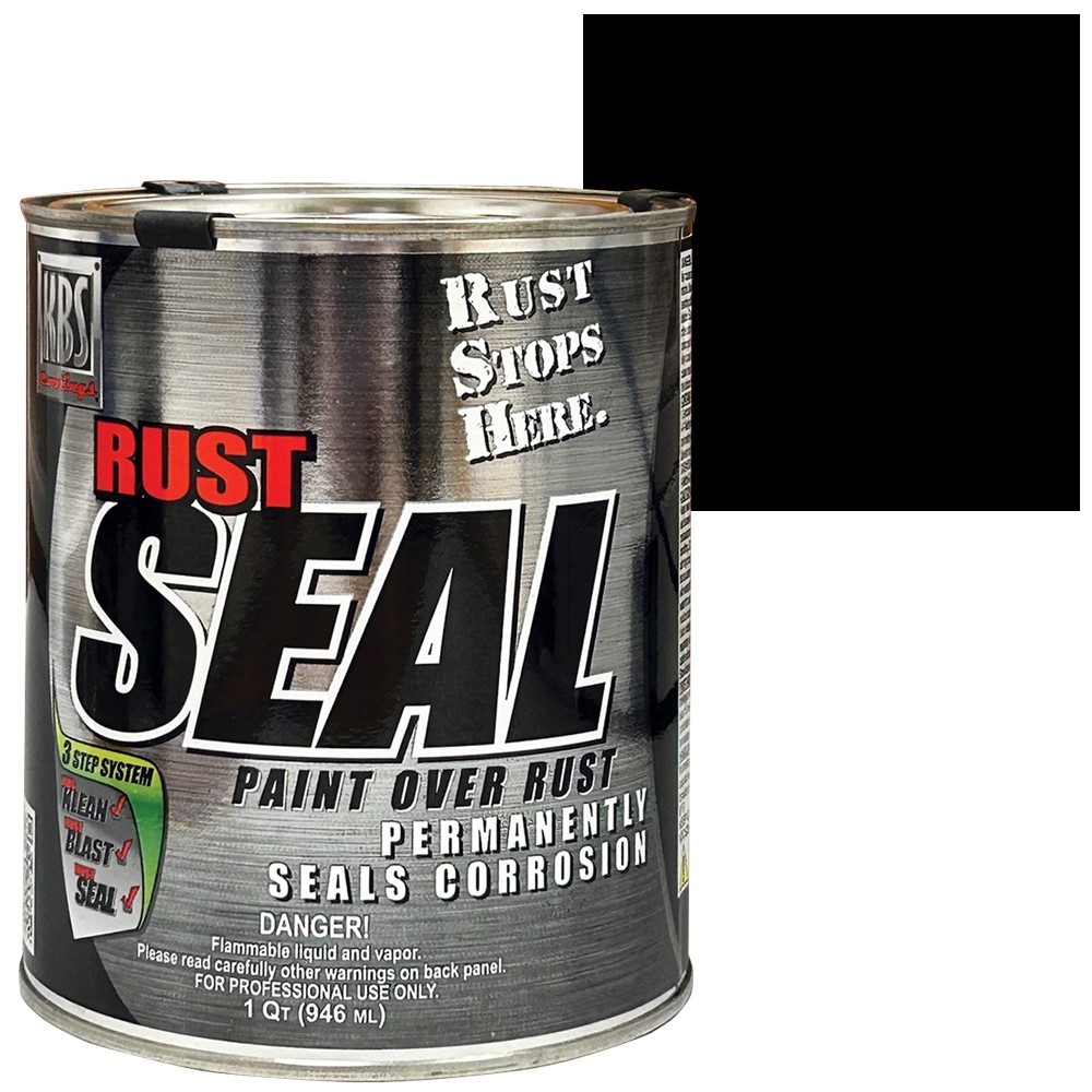 KBS RustSeal Gloss Black Rust Preventive Coating, Quart #KBS-4401