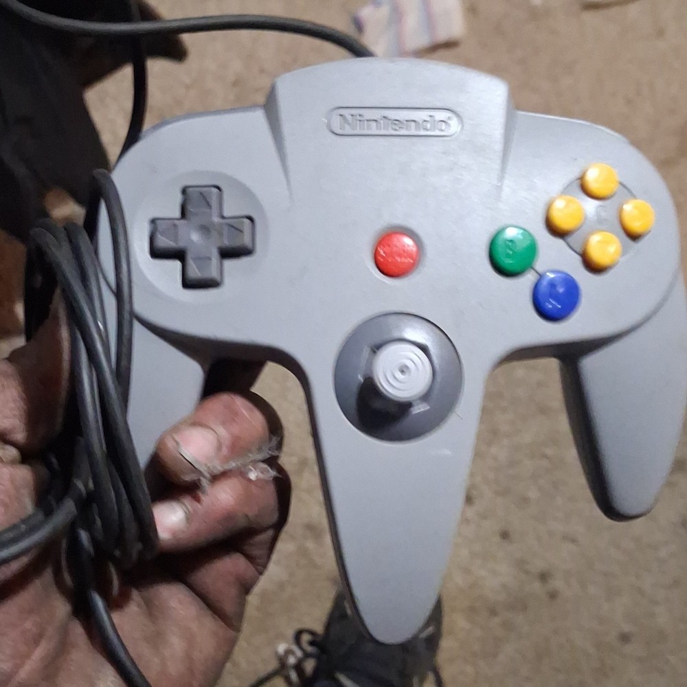 Nintendo Wired Controller Gray Plastic for Nintendo 64 Console