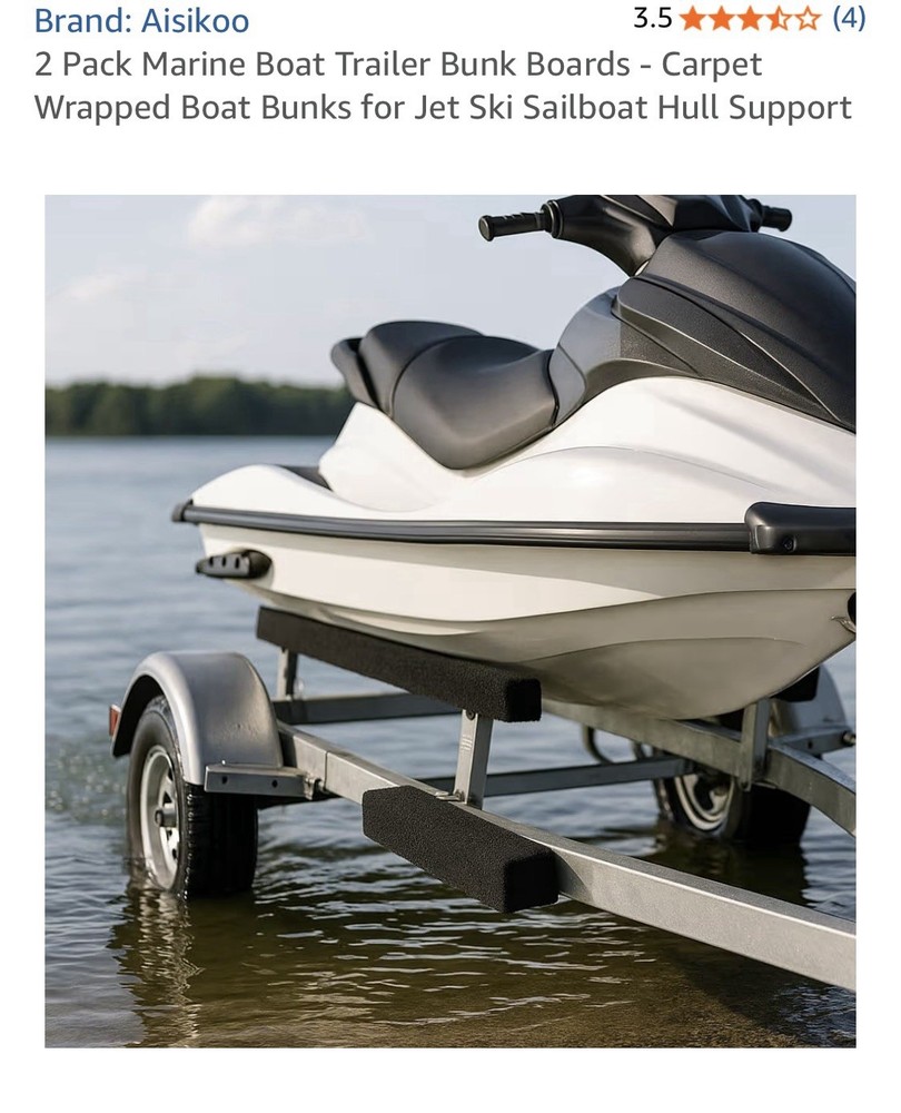 2 Pack Carpeted Boat Trailer Bunk