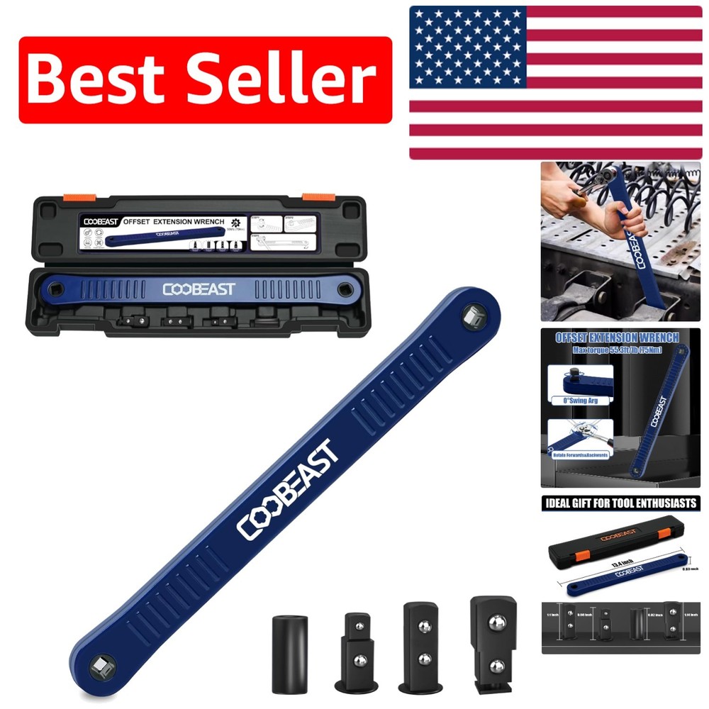 Offset Extension Wrench - Impact-Ready Tool for Tight Space Accessibility