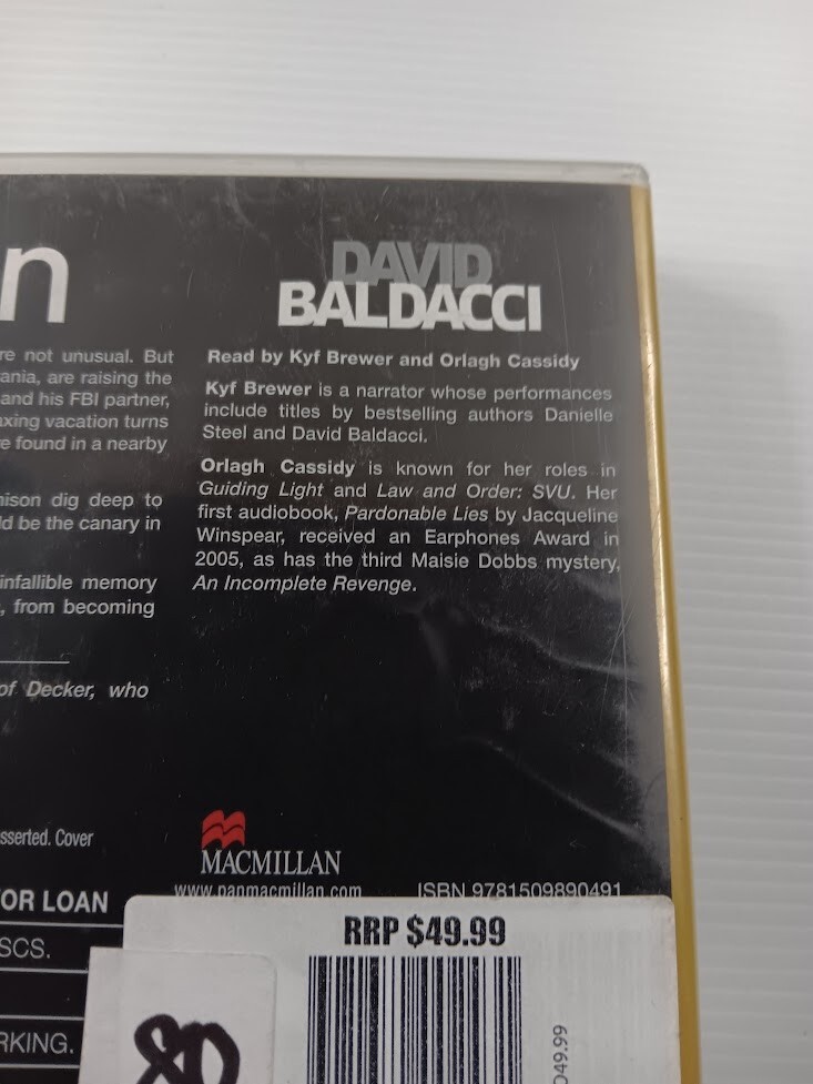 The Fallen by David Baldacci (English) Compact Disc Book
