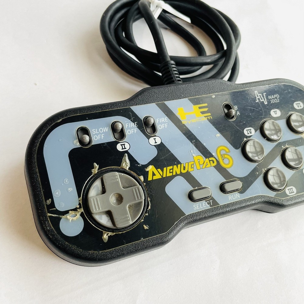 PC Engine 6 button Controller Avenue Pad 6 PCE HE system Control Pad from Japan