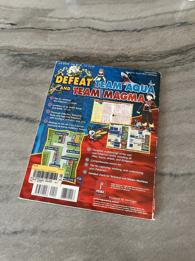 Pokemon Ruby & Sapphire Strategy Guide Nintendo Power