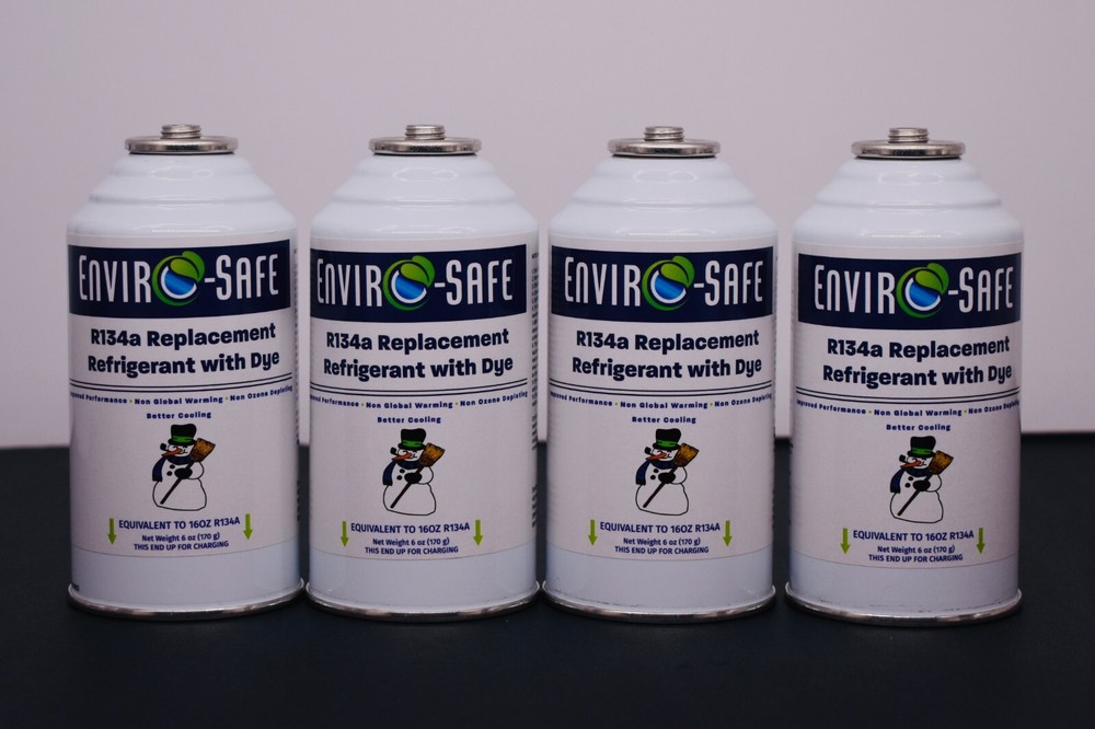 R134a Replacement Refrigerant with dye- CASE OF  4 CANS!