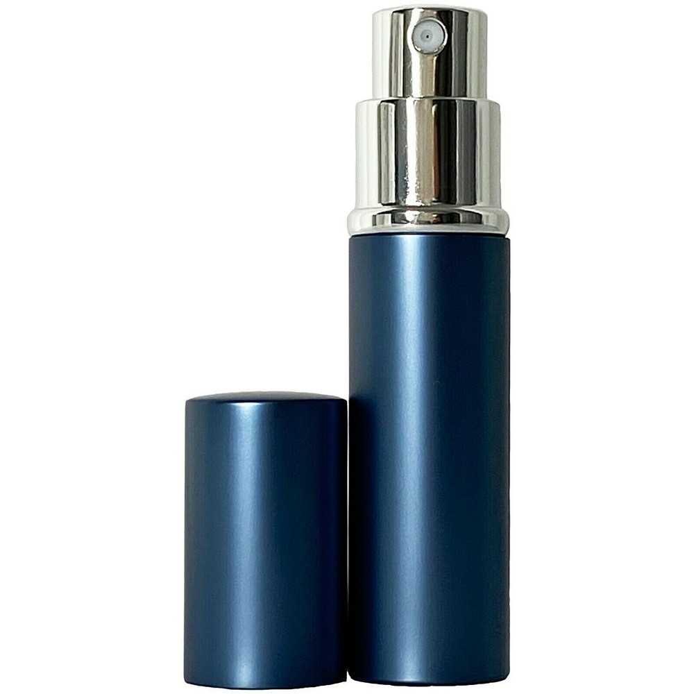 6ml 0.20oz Empty Perfume Spray Bottles Silver Atomizer Blue Casing Refillable