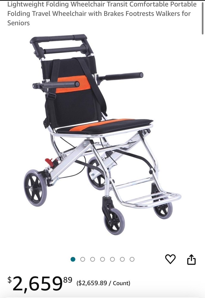 Lightweight Folding Wheelchair