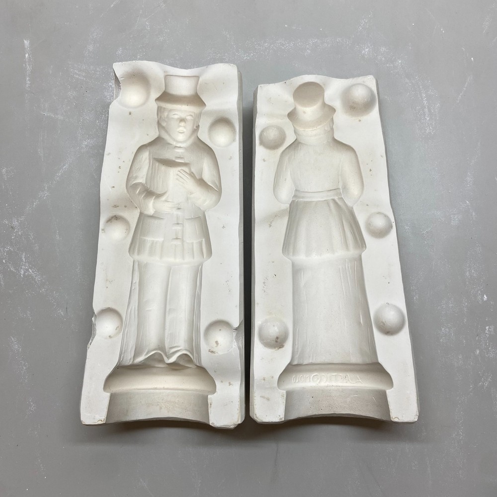 Ceramic Slip Casting Mold Boy Caroler Arctic #N52