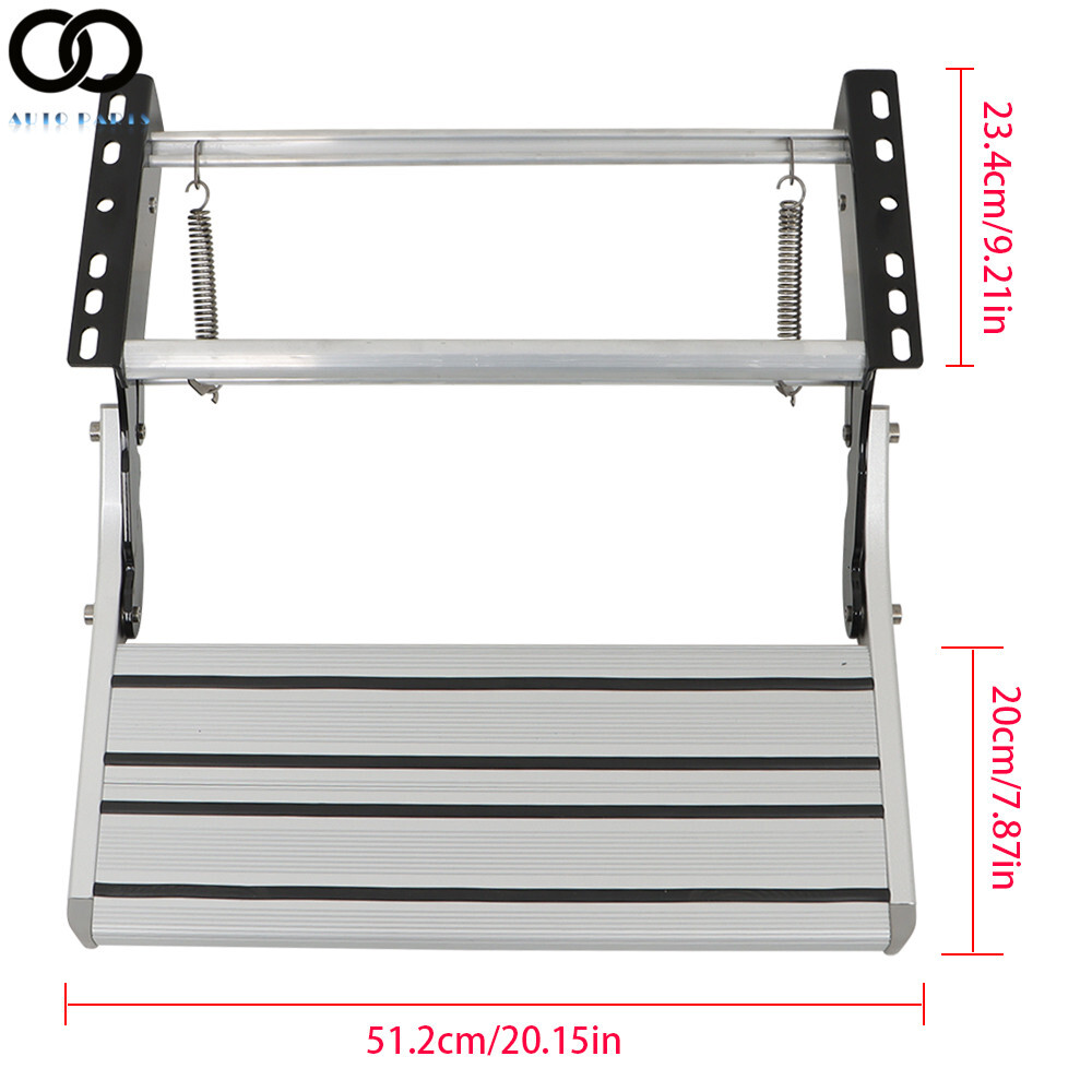RV Camper Platform Steps Stair Anti-Slip Manual Pull Out Retractable One Step