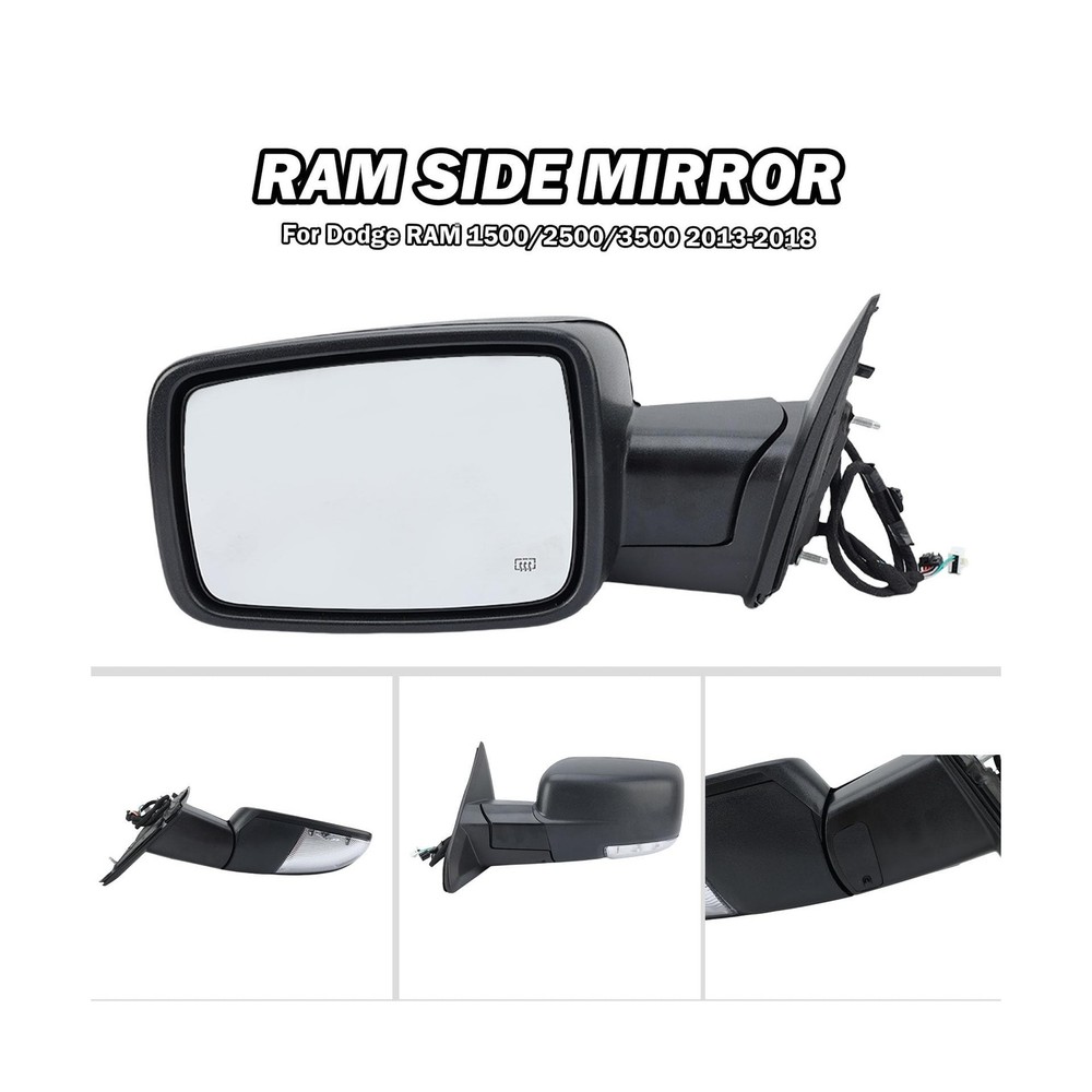 Driver Side Mirror Compatible with 2013-2018 1500 2500 3500 Mirrors...
