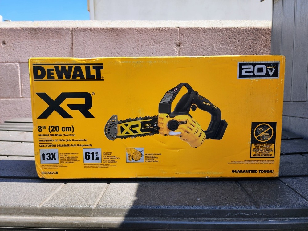 DeWalt DCCS623B 20V MAX 8" Brushless Cordless Pruning Chainsaw (Tool Only) - NEW