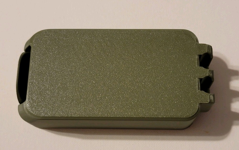 3D Printed 9mm Ammo Box Snap Lock 50 rd Compact Storage Olive Green Gold Pla