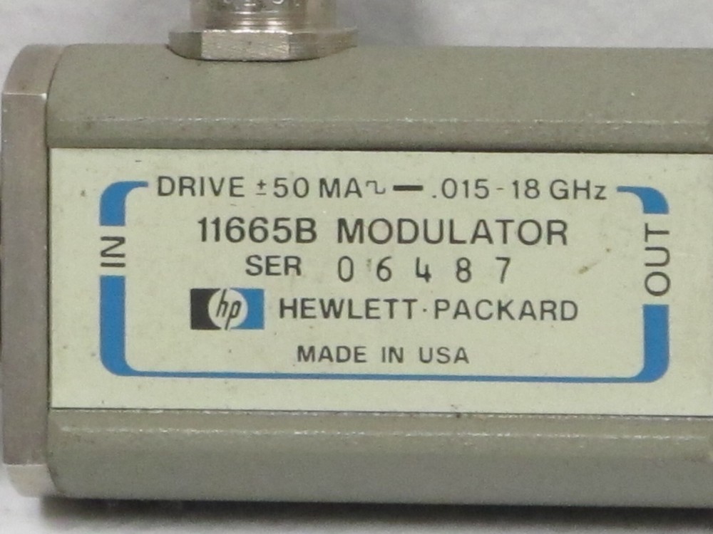 HEWLETT PACKARD 11665B RF MODULATOR,USED,N-COAXIAL
