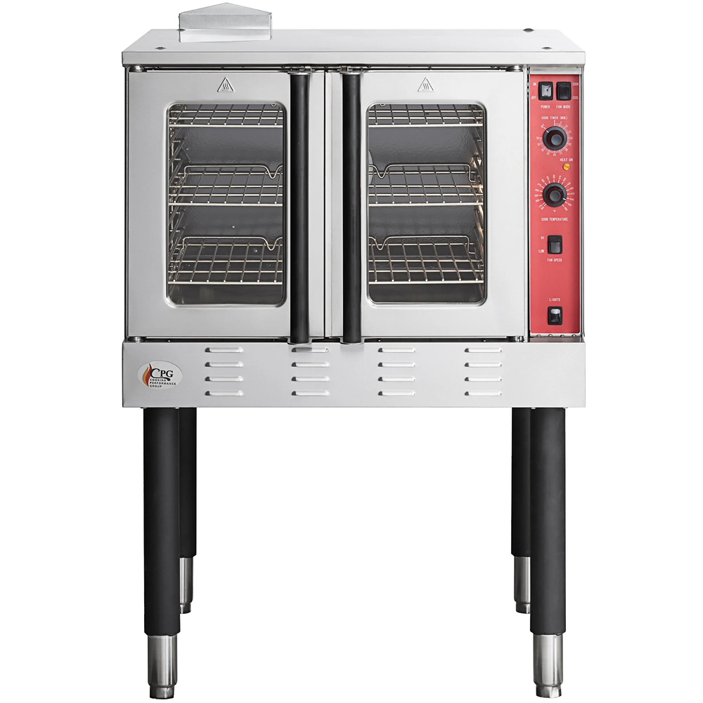 Deep Depth Single Deck Full Size Liquid Propane Convection Oven with Legs