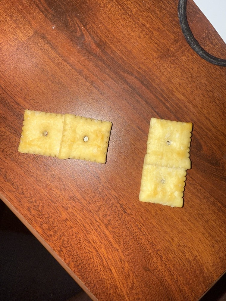 TWO Double Cheez-it’s, White Cheddar. RARE