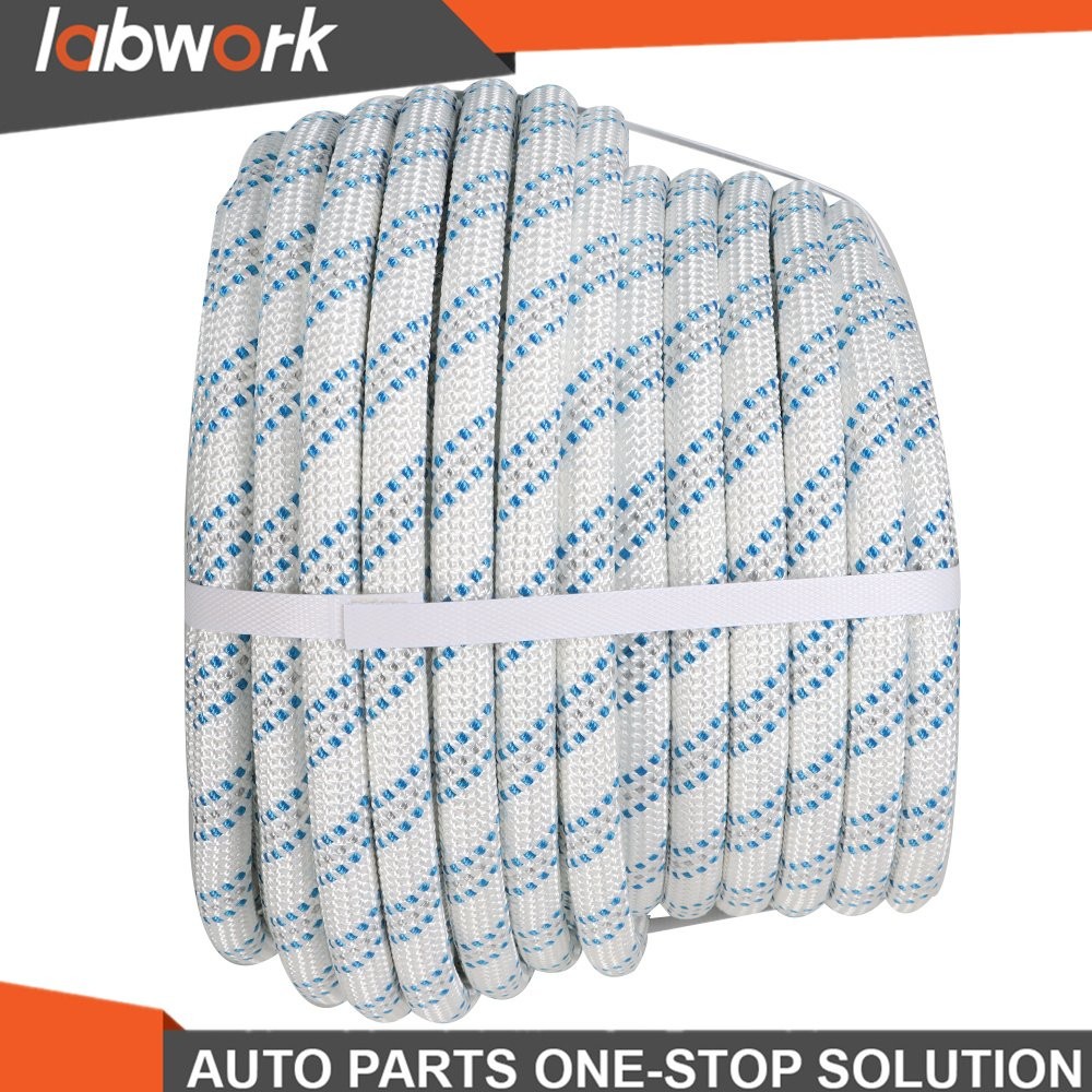 Labwork Pulling Rigging Line 5/8"×150' Double Braid Polyester Arborist Bull Rope